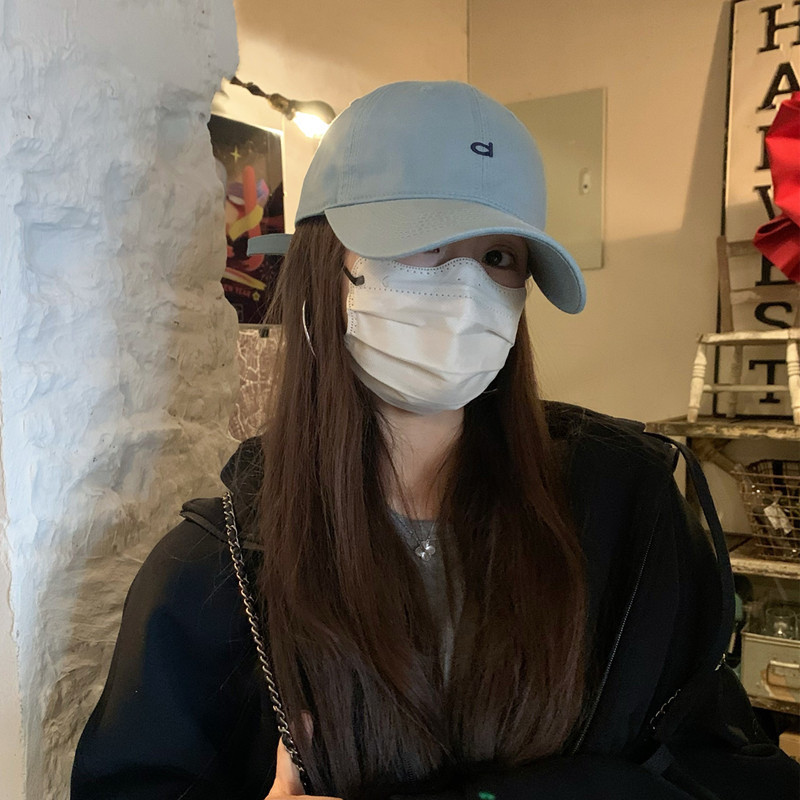 春野森川｜韩国小字母刺绣软顶显瘦显脸小鸭舌帽软顶棒球帽男女生图片