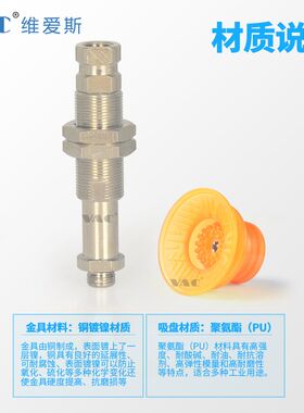 WEN15-30/40/50/60/80/100-10/20/30/50带S缓冲聚氨酯真空吸盘组
