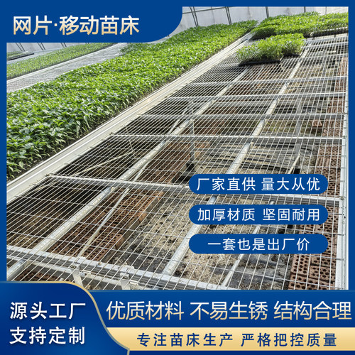 移动网片苗床热浸镀锌苗床温室B育苗床蔬菜花卉种植苗床无土栽培
