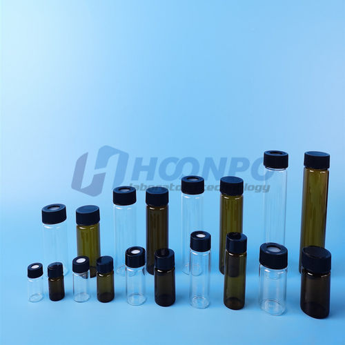2ml-60ml进样m瓶 透明/棕色玻璃螺口进样瓶 样品瓶 实心盖 开孔盖