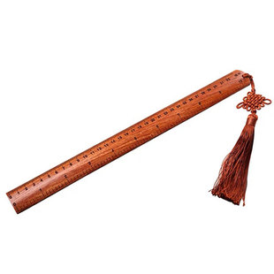 缅甸花梨木尺子家教鞭戒尺v学生测量刻度实木红木加厚直尺婚庆用