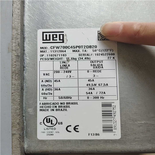 憨憨电子 万高变频器 CFW700C45P0T2DB20