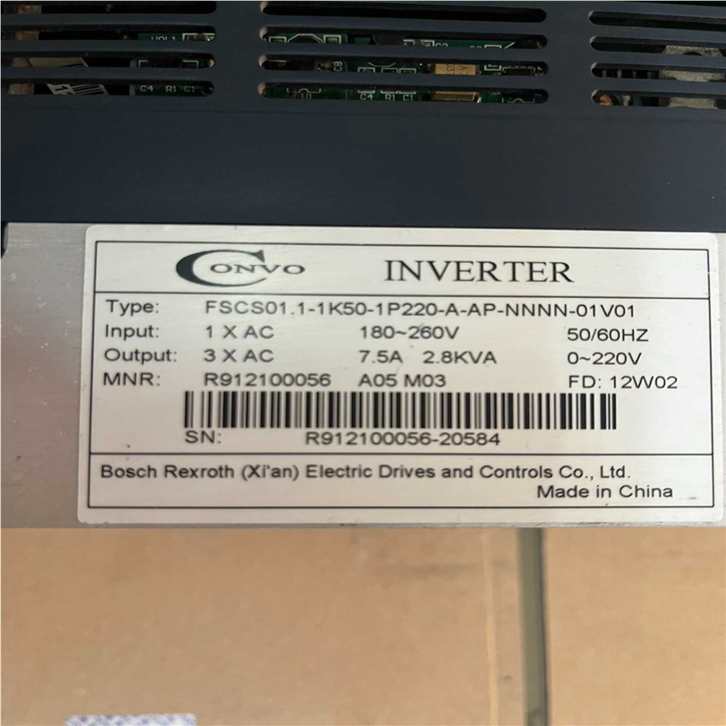 康沃CVF-S1  FSCS01.1-1K50-1P220-~议价