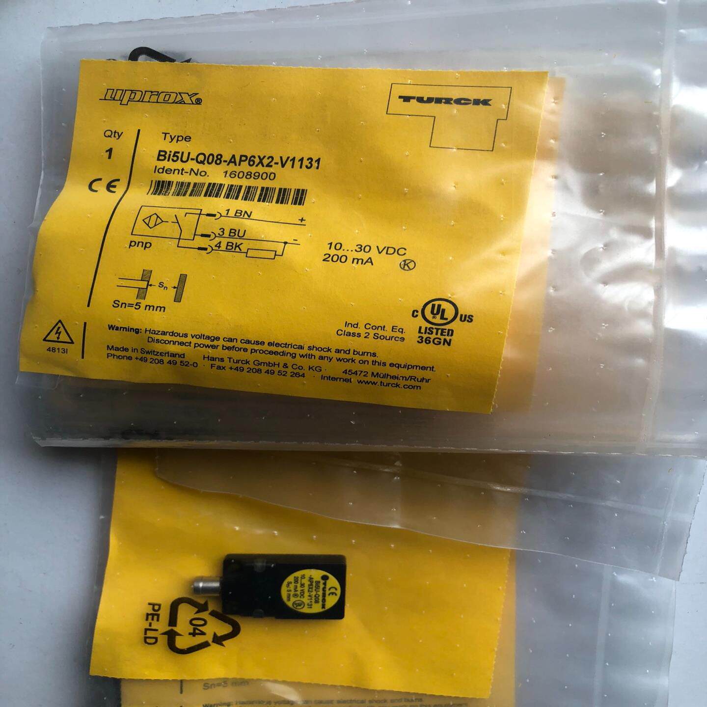 【汇生 】正品图尔克接近开关BI5U-Q08-AP6X2-V1131【议价】