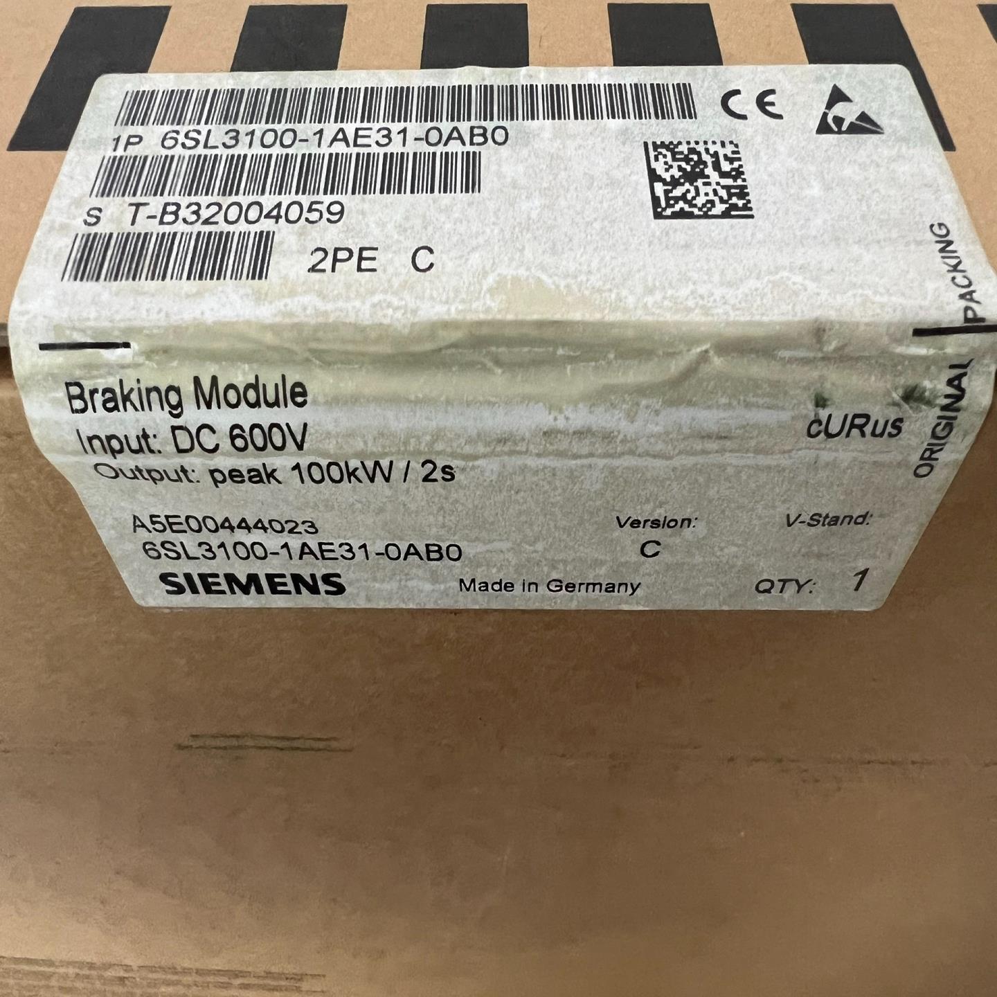全新西门子6SL3100-1AE31-0AB0西门子全新原装~议价