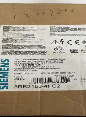3RB2153-4FC2 库存备件(崽崽配件）