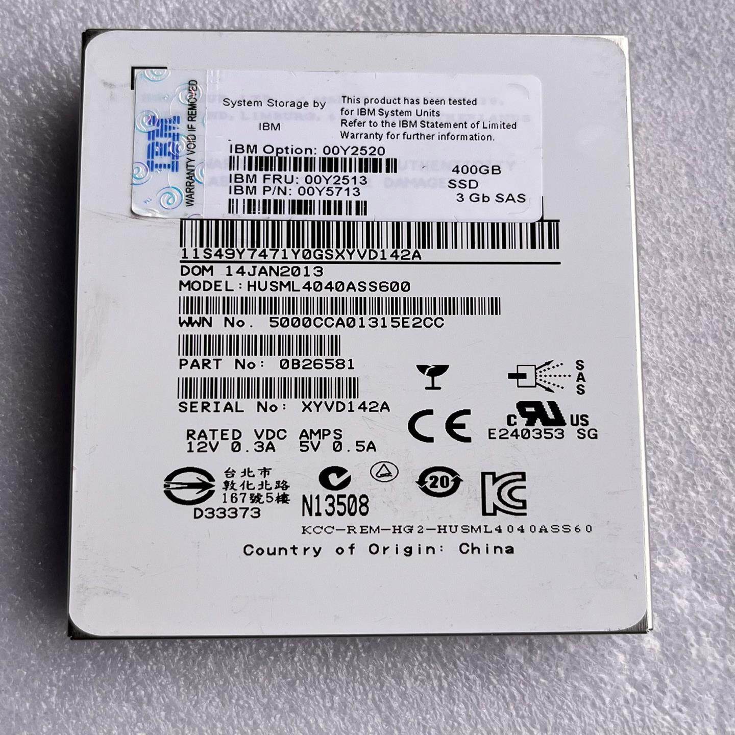 【顺庆】IBM 00Y2513 00Y2520 SSD 400GB【议价】