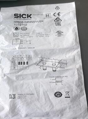 德国SICK传感器 IMB08-04NNSVU2K货号107议价