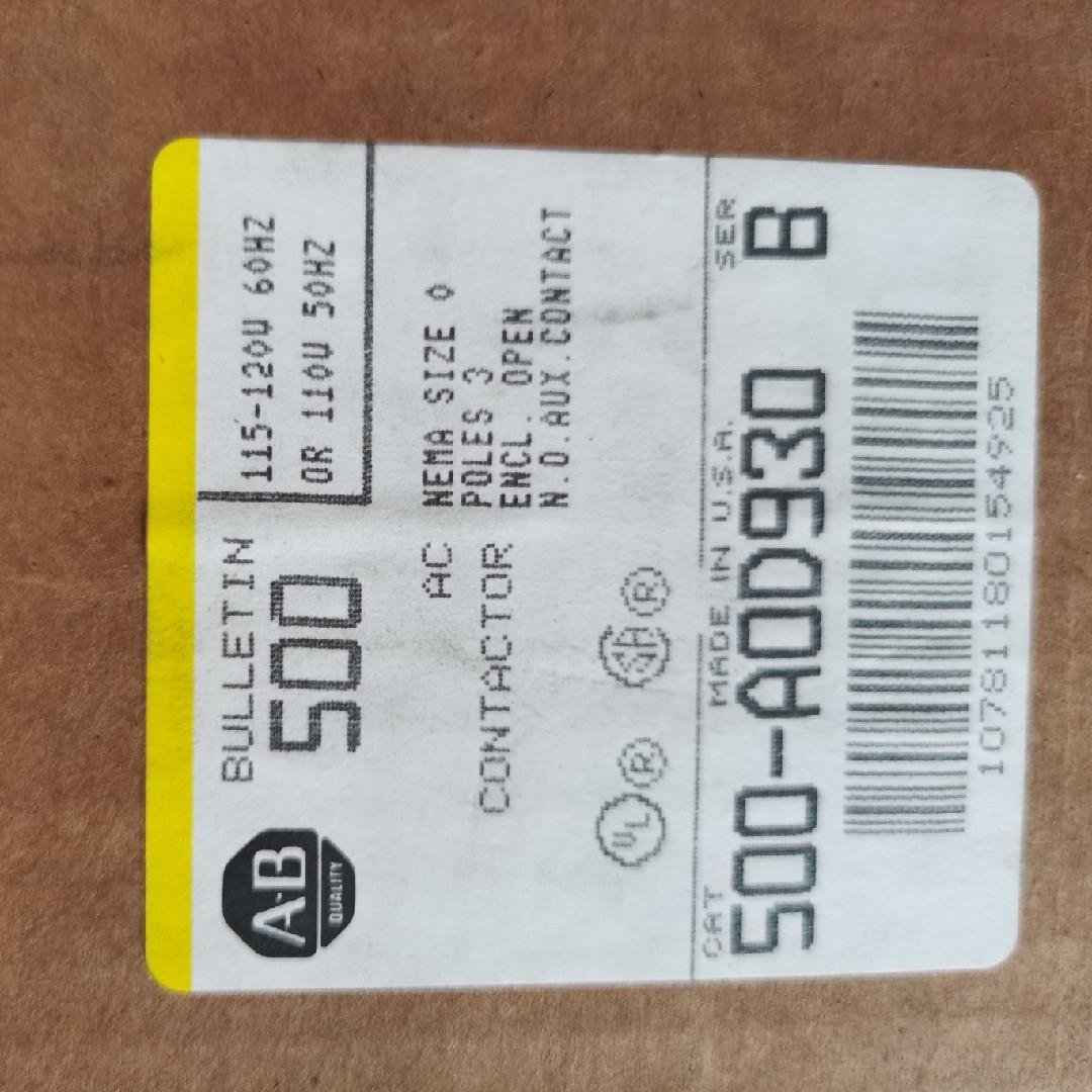 500-AOD930 500-A0D930 B 电压110VAC 接触器