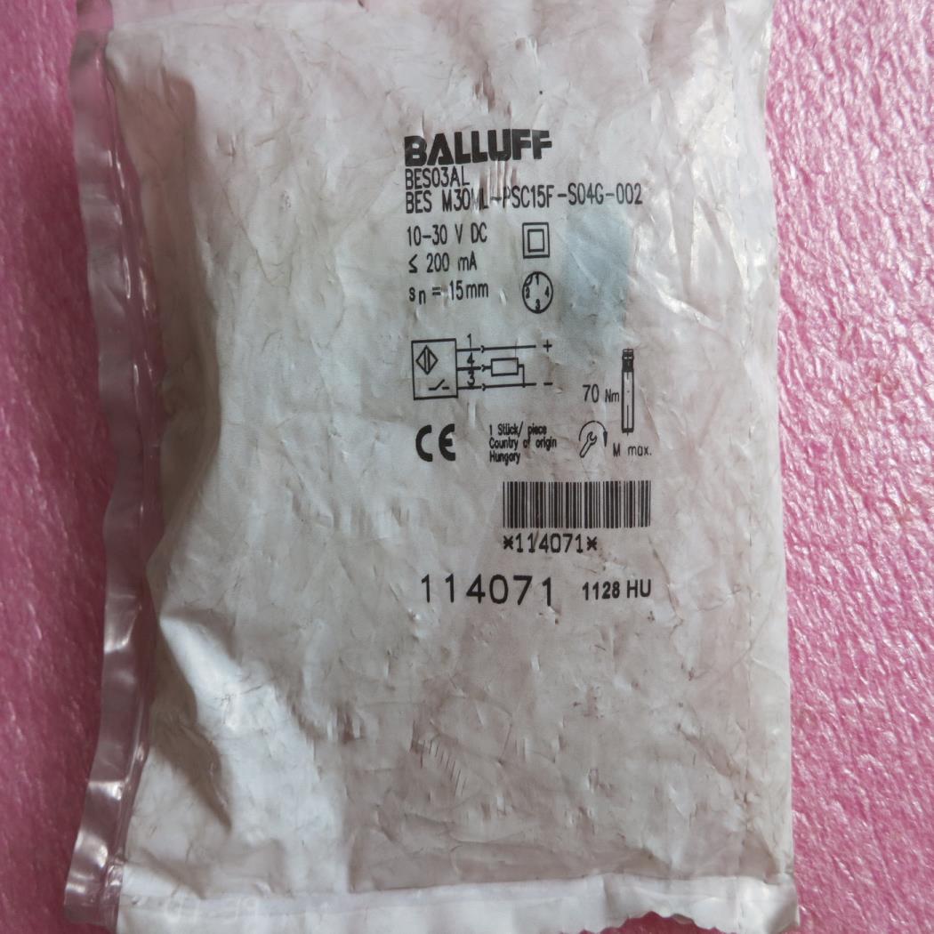 原装正品BALLUFF巴鲁夫BES M30ML-PSC15F-S04G-002  BES03AL 现货