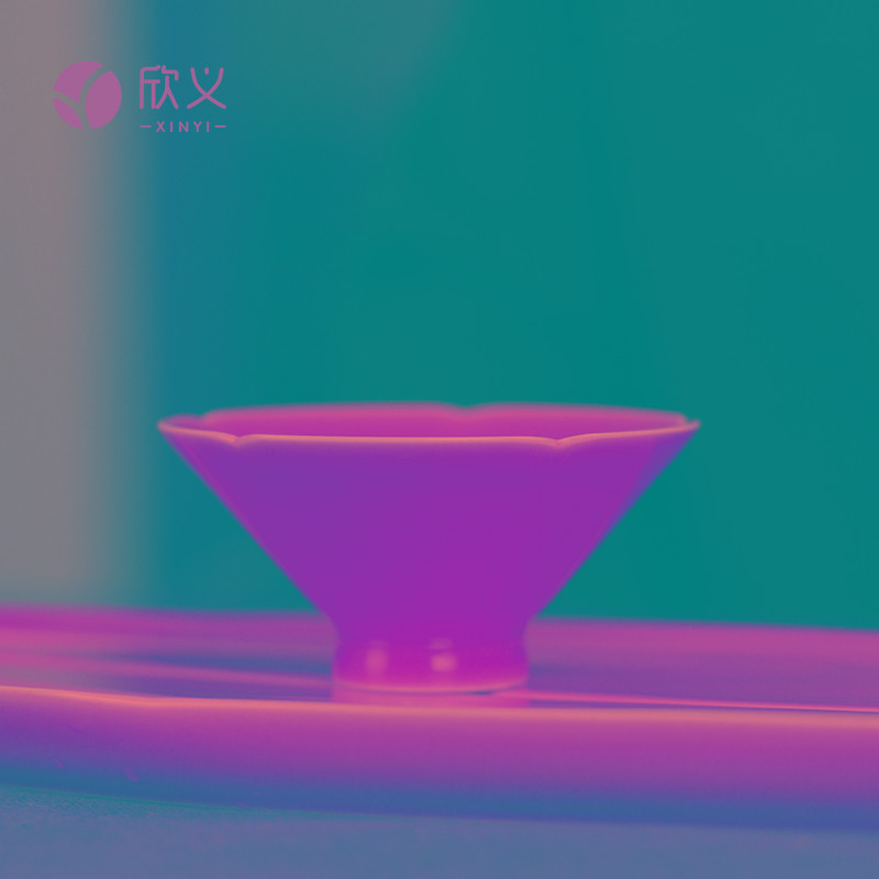 欣义娇黄釉斗笠杯景德镇手工陶瓷大号套装主人杯盏功夫茶具茶杯