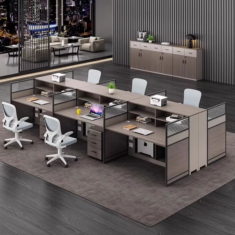 办公桌椅组合工位办公桌职员桌单人4人多人屏风电脑桌椅套装卡座