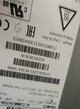 6SL3203-0CJ24-5AAO电抗器，新的，没有(崽崽配件）