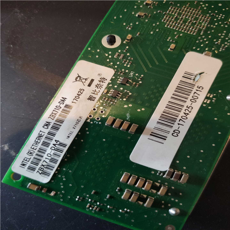 ZBNET智比奈特 万兆网卡ZBX710DA4 四端口光纤网（憨憨电子）