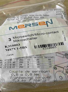 mersen辅助开关触点 K310003 MS7V1-5议价