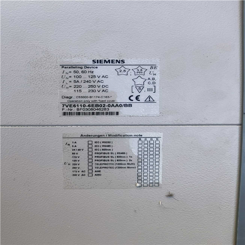 议~7VE6110-6EB02-0AA0/BB,成色外观如