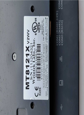 威纶通触摸屏 MT8121X，V2WV ， 功能正常(崽崽配件）