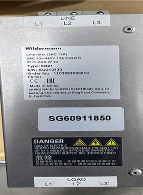 【顺庆】Wildermann 滤波器  SQ210430【议价】