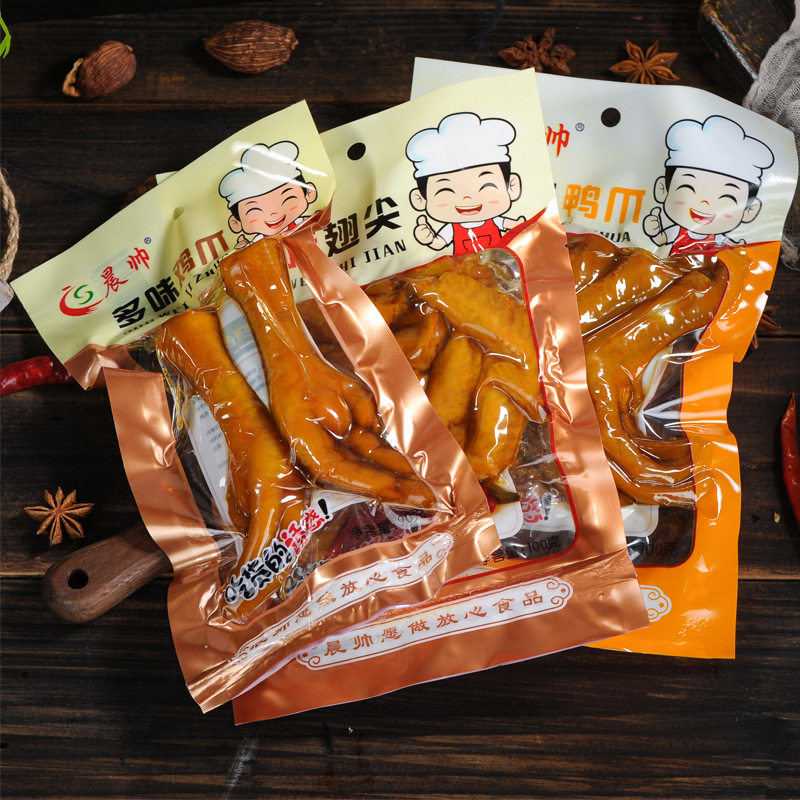 晨帅卤味鸡爪 麻辣鸡翅尖 鸭爪乡巴佬风味办公室休闲零食凤爪