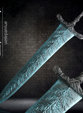 暗月大剑1比1艾尔登法环老头环游戏月光武器周边树脂cos一体模型