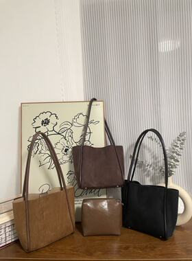 Oen more bag秋冬新款复古休闲百搭子母包高级感单肩子母包