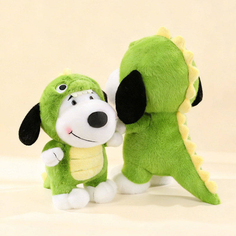 史努比变身恐龙毛绒公仔抱枕