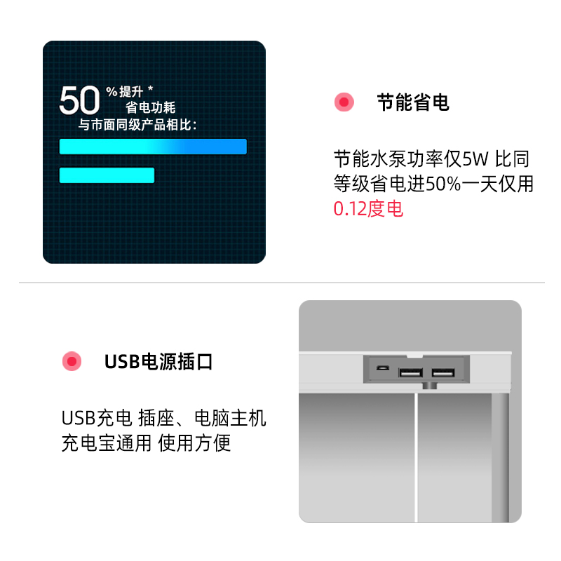 热销桌面鱼缸新款水族箱懒人免换水自循环生态鱼缸客厅小型生态金