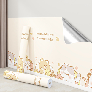 热销卡通墙壁贴纸墙贴自粘墙纸防水防潮墙面遮丑装饰房间墙上壁纸