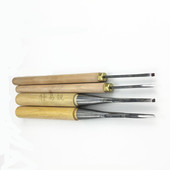 热销特易锐木工手工雕刻刀磨好带把打坯修光刀 3毫米宽小号刻刀已