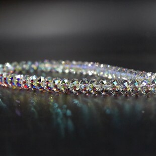 热销奥地利水晶车内挂链汽车挂饰水晶球挂绳风铃挂件雪花车载水晶