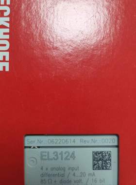 beckhoff倍福EL4124EL4134EL5001EL5002EL5101EL5151工业自动化