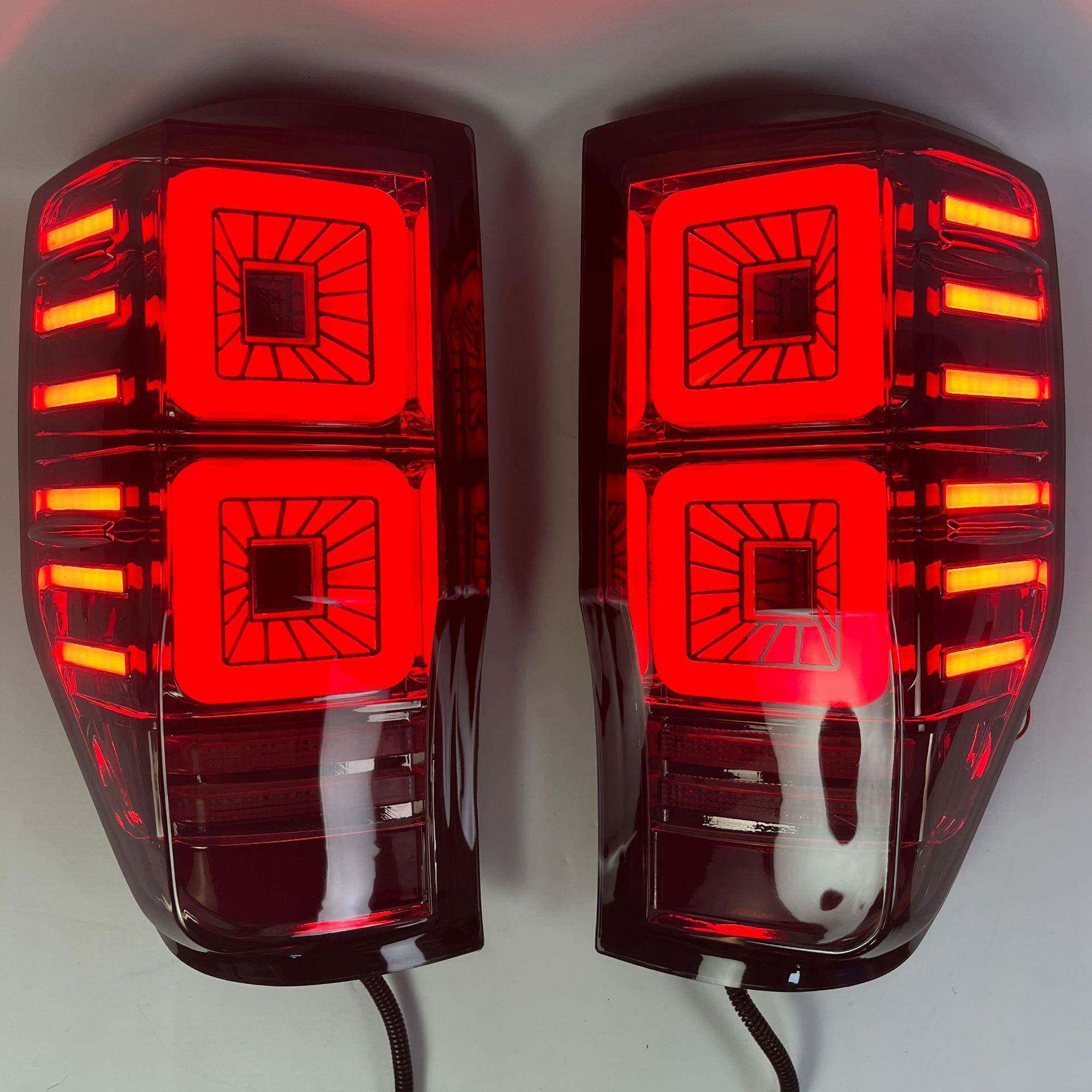 适用于福特RANGER皮卡T6T7T8改装LED尾灯总成后杠刹车倒车灯