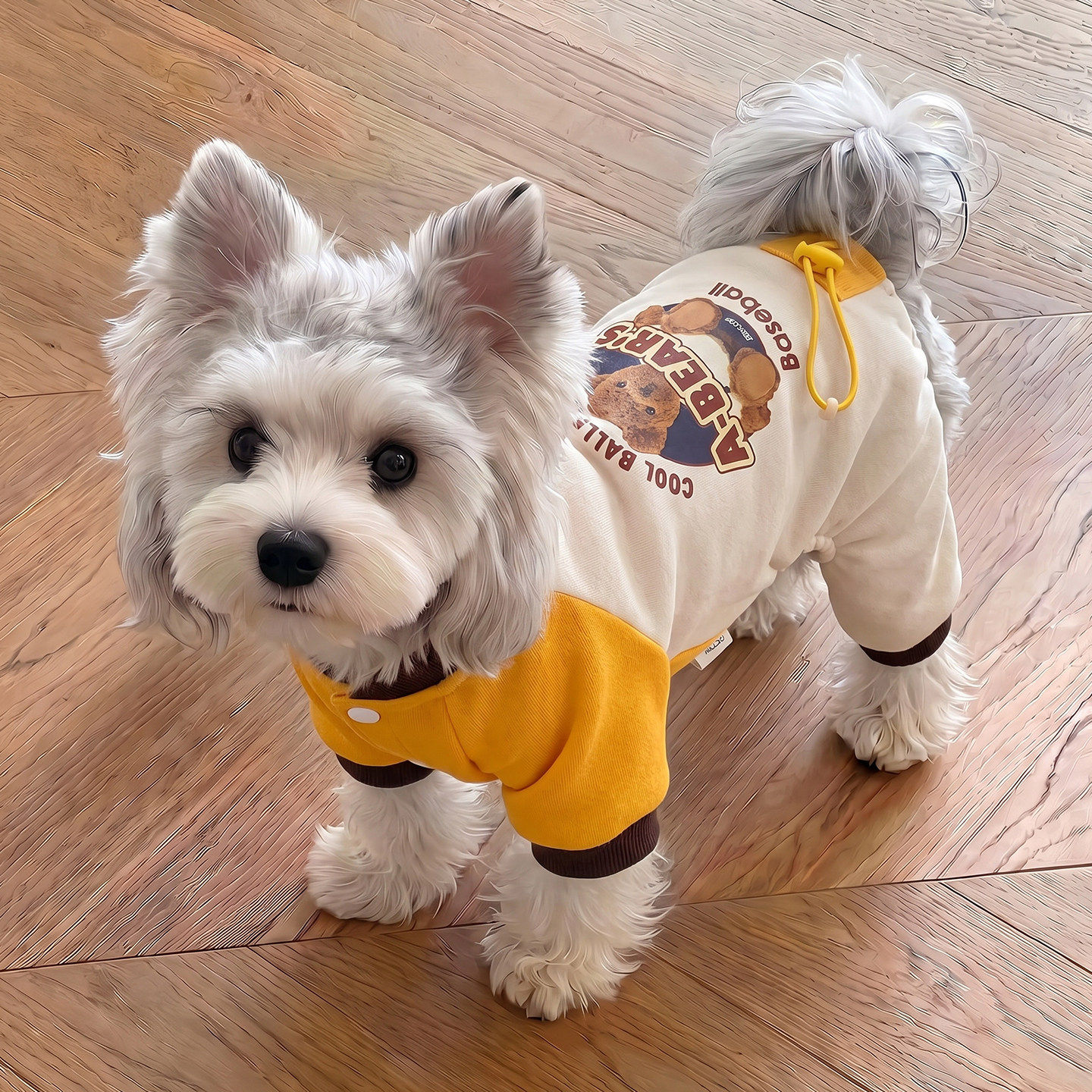 狗狗衣服棉质大中小型犬雪纳瑞猫咪四脚衣服秋冬卫衣宠物家居服