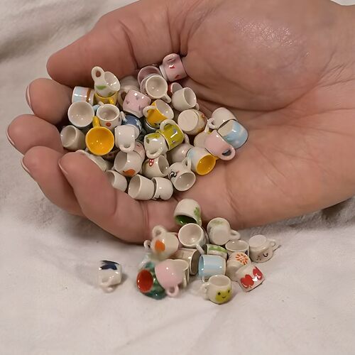 迷你小杯子树脂彷真咖啡杯少女心小玩具微缩娃娃屋DIY饰品小配饰