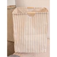 Simple household large-capacity storage bucket, simple wooden portable foldable dirty clothes basket, laundry basket thumbnail 8