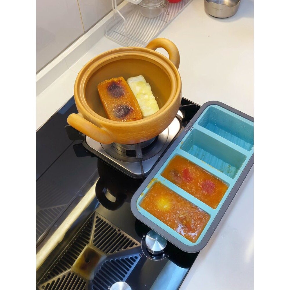 家用大号长条高汤冷冻储存盒保鲜盒食品级冰箱专用硅胶分装冰格