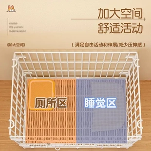 不占地家用狗窝训练带栅栏狗笼子室内宠物围栏猫笼厕所中型犬狗舍