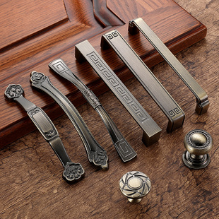 速发立新新中式古衣青古铜柜门拉手屉柜简约仿古抽橱复古拉手典柜