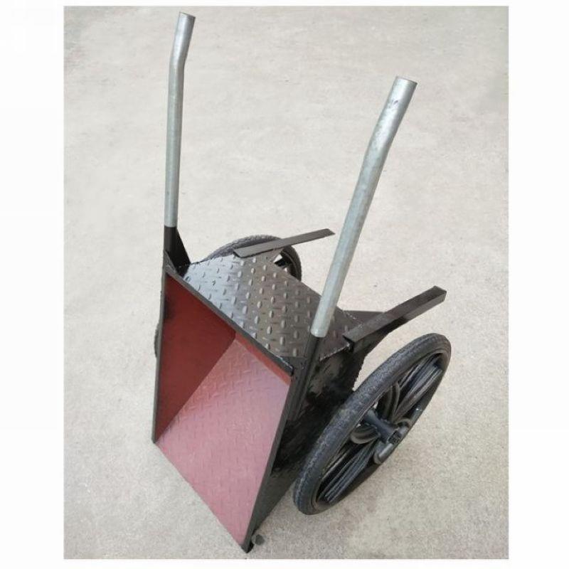 灰斗车建筑工地电动手推双轮翻斗手推车翻斗式斗车手推车