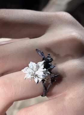 原创《双相情感障碍》概念设计戒指 黑白双色曼陀罗