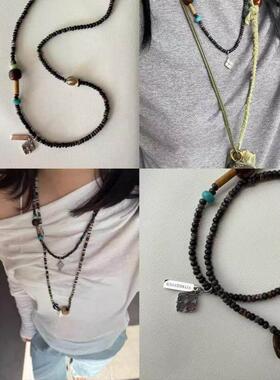 中国风中式水墨感配色中性风百搭原创饰品项链女新品