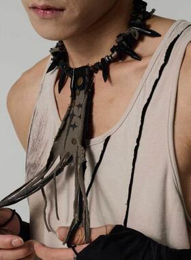 24ss联名系列 芽 废土风覆古可拆卸中性项炼