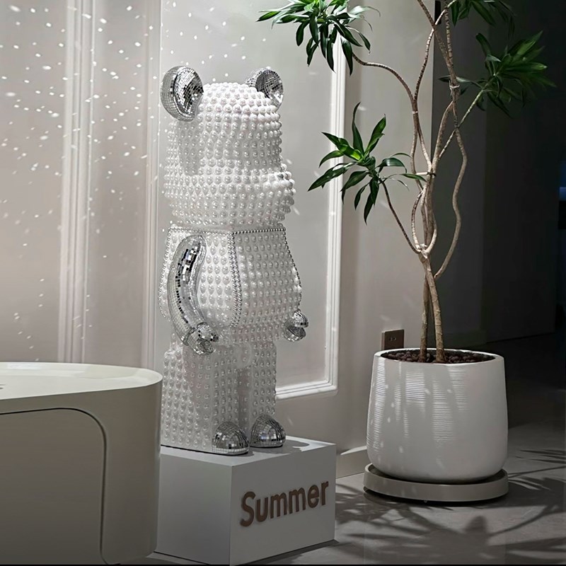 速发熊存钱罐客厅大型地落大摆件玄关沙发电视柜装饰乔迁送礼