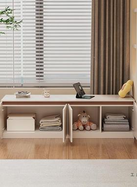 飘窗收纳储物柜榻榻米子可人炕柜窗边坐置空间利PSQ用物柜地柜柜