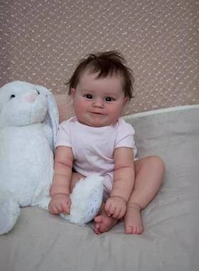 5厘米麦迪胶仿真婴XCK0儿重生娃娃全可入水婴儿d洋娃娃Medie