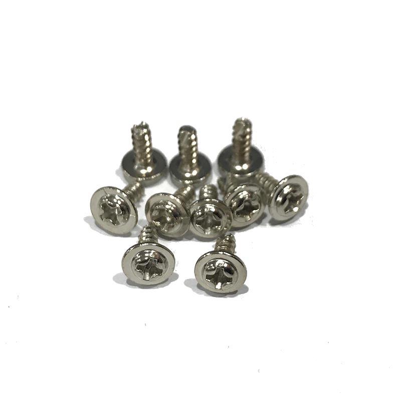 十字圆头带自攻螺丝介镀镍带垫自攻螺钉PA**7介自攻螺SVS丝8镍