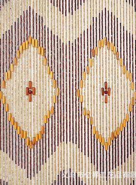 二卫个方块竹木门帘珠隔断90015家用玄关客厅卧室生间打帘子帘挂