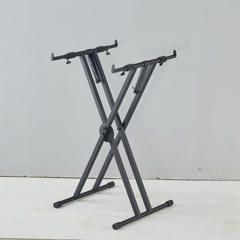 键盘乐器电子琴X-KS-01架舞台演奏双管X一琴电钢架动自锁止键折叠