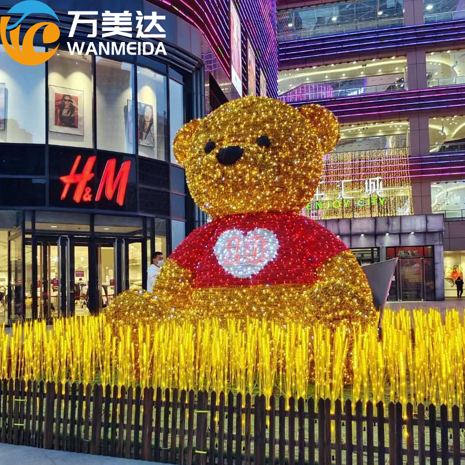 LED巨型圣诞熊装饰灯新品