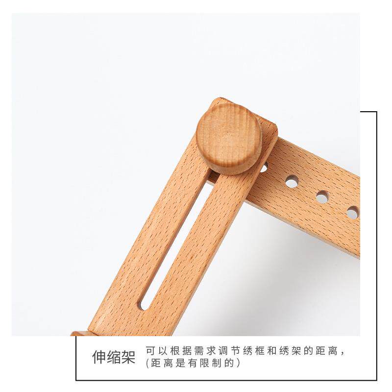 工榉木式绣架面刺绣架ZVB子木制刺绣具桌桌嵌入式绣架